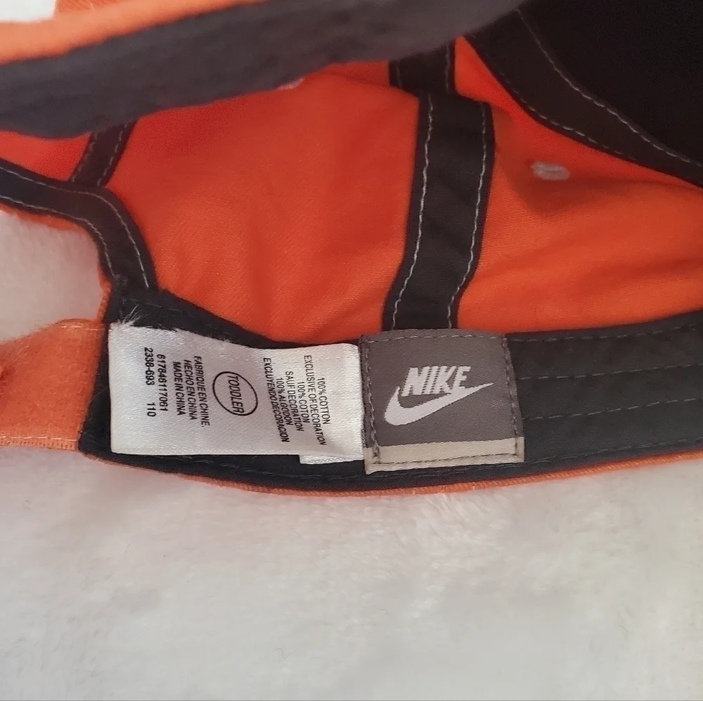 Nike Rare Gray Orange Toddler Baseball Hat Cap